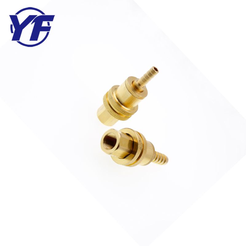 La mejor calidad modificó el conector de cobre amarillo moleteado para el perno de los muebles con precio competitivo